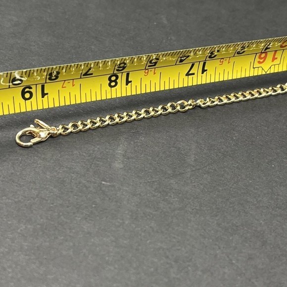 Two Tone Bar Necklace Gold Tone‎ Chain Unbranded And Unmarked - Picture 5 of 8